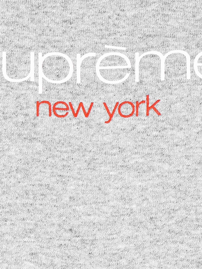 Supreme Classic Logo Crew Neck T-shirt In Grey