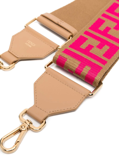 Fendi Strap You Bag Strap In Braun