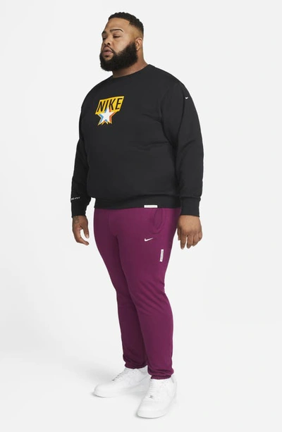 Nike Men's Dri-fit Standard Issue Basketball Pants In Sangria/ Pale Ivory