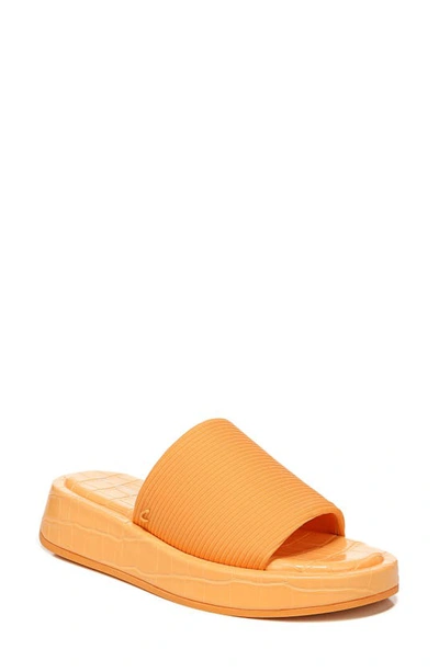 Shop Circus By Sam Edelman Latasha Platform Slide Sandal In Orange Cream