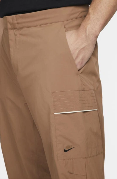 Shop Nike Sportswear Style Essentials Utility Pants In Archaeo Brown/ Sail