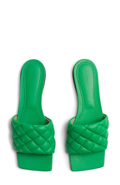 Shop Bottega Veneta Padded Slide Sandal In Parakeet