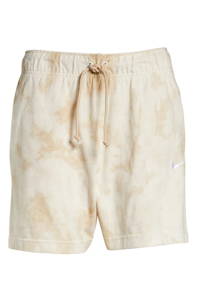 Shop Nike Easy Jersey Shorts In Sanddrift/white