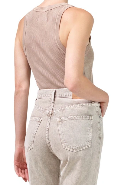 Citizens Of Humanity Isabel Rib Racerback Tank In Sandatlas