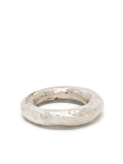Parts Of Four Spacer Handcrafted Ring In Silber