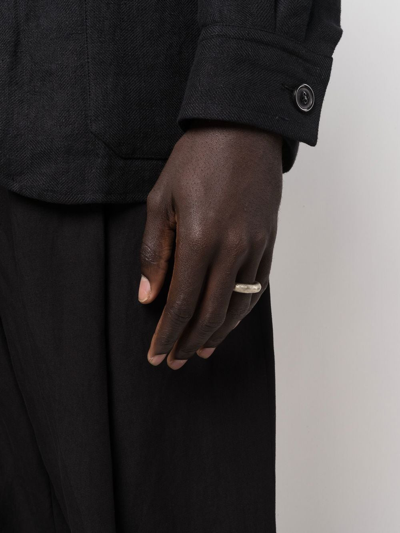 Parts Of Four Spacer Handcrafted Ring In Silber