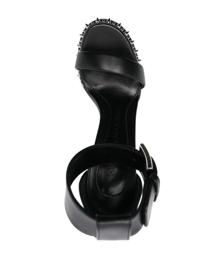 Alexander Mcqueen Spiked-sole High-heel Sandals In Schwarz