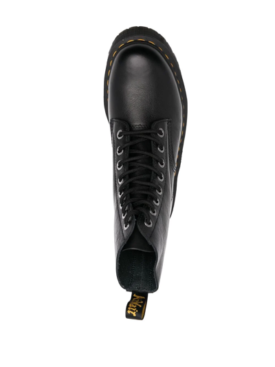 Dr. Martens' 1460 Pascal Max Platform Boots In Schwarz