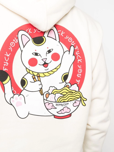 Shop Ripndip Lucky Term Drawstring Hoodie In Nude