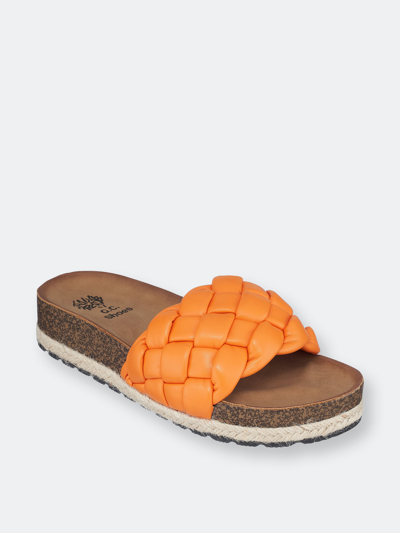 Shop Gc Shoes Lesley Orange Footbed Sandals