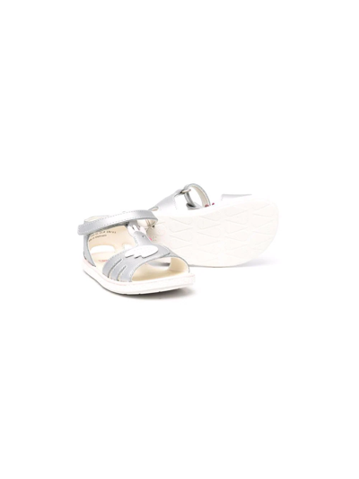 Shop Camper Chick Cut-out Detailed Sandals In Grey