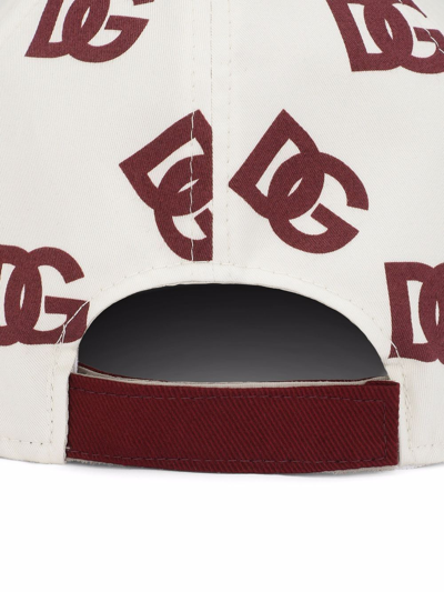Shop Dolce & Gabbana Dg Logo-print Baseball Cap In White