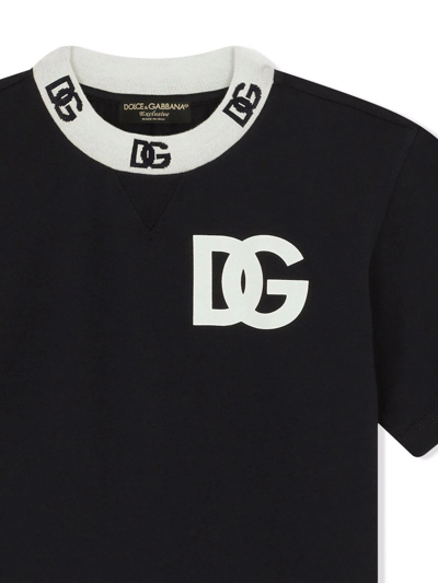 DOLCE & GABBANA LOGO-PRINT COTTON T-SHIRT 