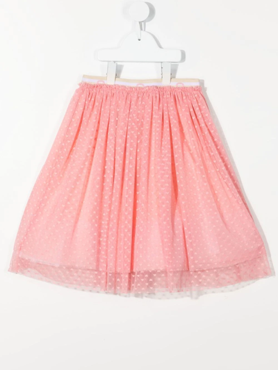 Shop Aigner Heart-jacquard Tutu Skirt In Pink