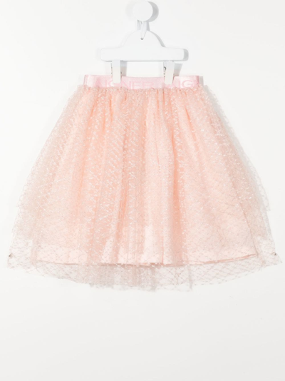 Aigner Patterned Logo-waist Tutu In Pink