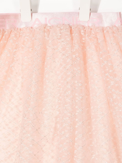 Aigner Patterned Logo-waist Tutu In Pink