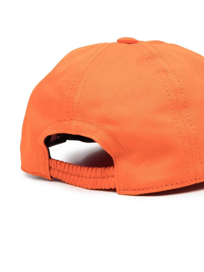 Shop Versace Logo-stud Baseball Cap In 10530 Orange