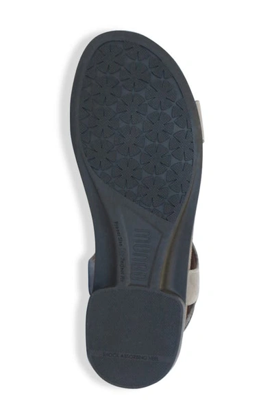 Shop Munro Meghan Asymmetric Slingback Sandal In Slate Grey Nubuck