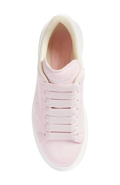 Shop Alexander Mcqueen Oversized Sneaker In Pale Pink/ White/ Bone