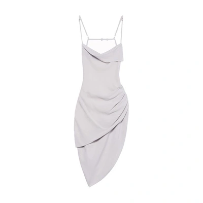Shop Jacquemus Saudade Dress In Light Grey