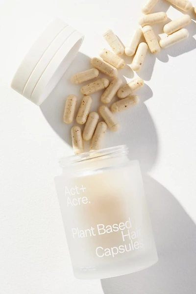 Shop Act+acre Act + Acre Plant Based Hair Capsules In White