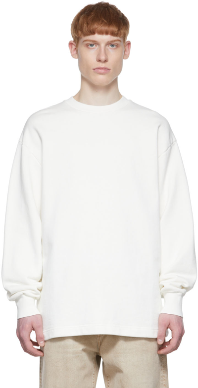 Shop Acne Studios Off-white Cotton Sweatshirt In Off White