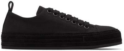 Shop Ann Demeulemeester Black Denim Gert Sneakers In 099 Black