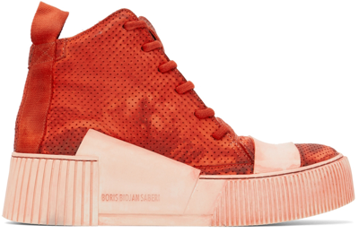 Shop Boris Bidjan Saberi Ssense Exclusive Red Bamba 1.1 Sneakers
