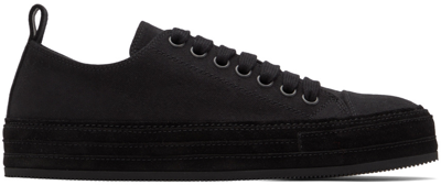 Shop Ann Demeulemeester Black Denim Gert Sneakers In 099 Black