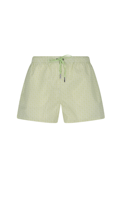 Shop Fendi Micro 'ff' Swim Shorts