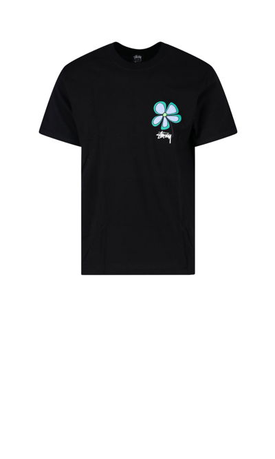 Shop Stussy 'flower' T-shirt