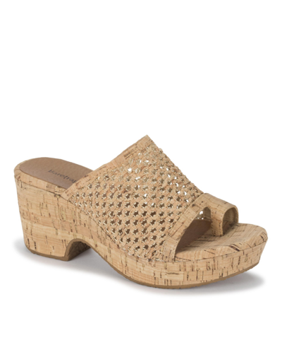 Shop Baretraps Women's Bethie Slide Wedge Sandals In Natural