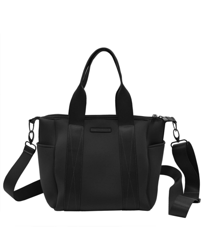 Shop Mytagalongs Mytagaglongs Everleigh Mini Commuter Bag In Onyx