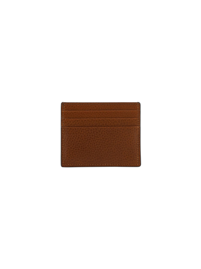 Shop Valentino Garavani Card Holder In Tan