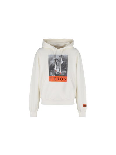 Shop Heron Preston Hoodie In White/black