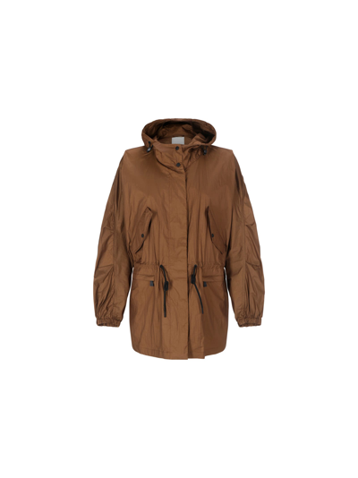 Shop Add Hooded Jacket In Wood