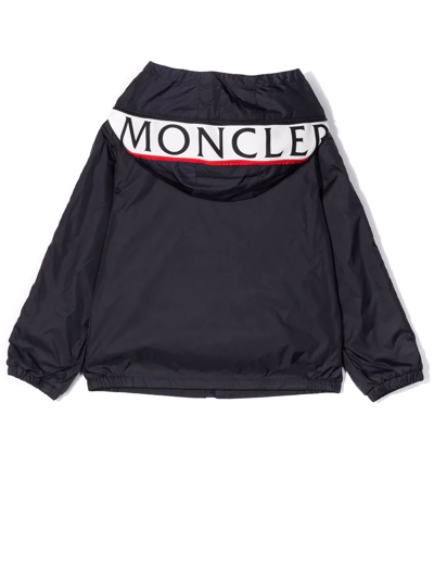 Shop Moncler Blue Polyamide Jacket