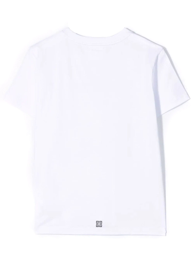 Shop Givenchy White Cotton Tshirt In Bianco