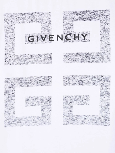 Shop Givenchy White Cotton Tshirt In Bianco