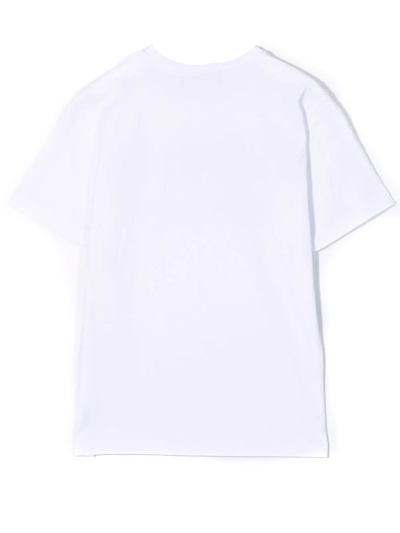 Shop Dsquared2 White Cotton Tshirt In Bianco