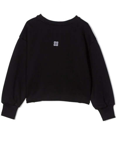 Shop Givenchy Black Cotton Sweatshirt In Nero
