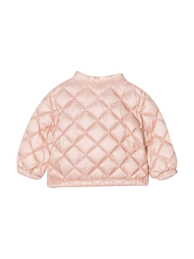 Shop Moncler Binic  Enfant Unisex Pink Quilted Jacket In Rosa