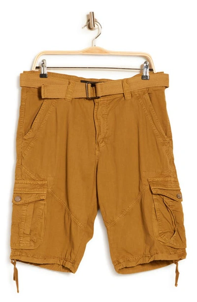 X-ray Belted Cargo Shorts In New Khaki