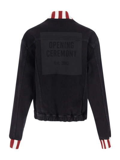 Shop Opening Ceremony Denim Jacket By  In Black