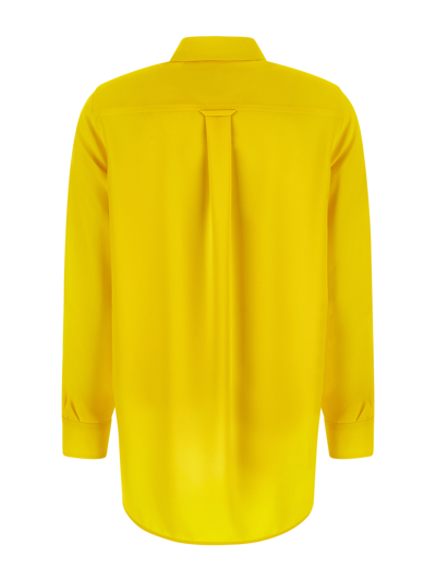 Shop Burberry Yellow Shirt