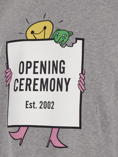 Shop Opening Ceremony Light Bulb Boxlogo Sweatshirt In Grey