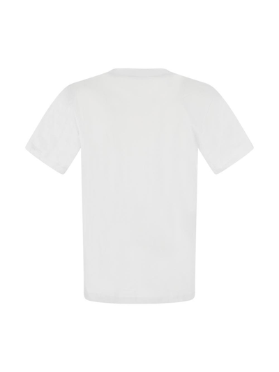 Shop Marine Serre Moon Print T-shirt By  In White
