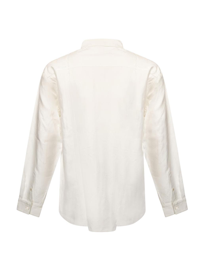 Shop Marine Serre Logo-jacquard Shirt In White