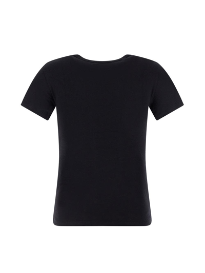 Shop Marine Serre Mini Fit T-shirt In Black