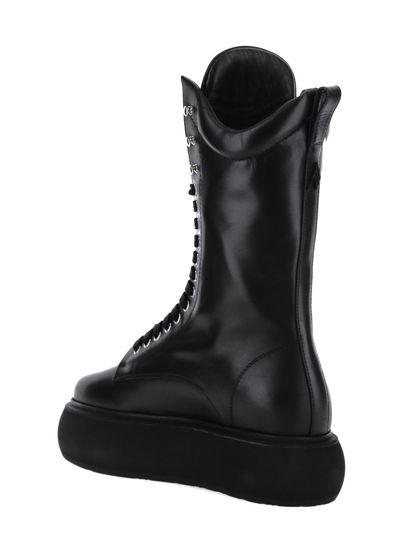 Shop Attico Selene Boot Flatform In Black